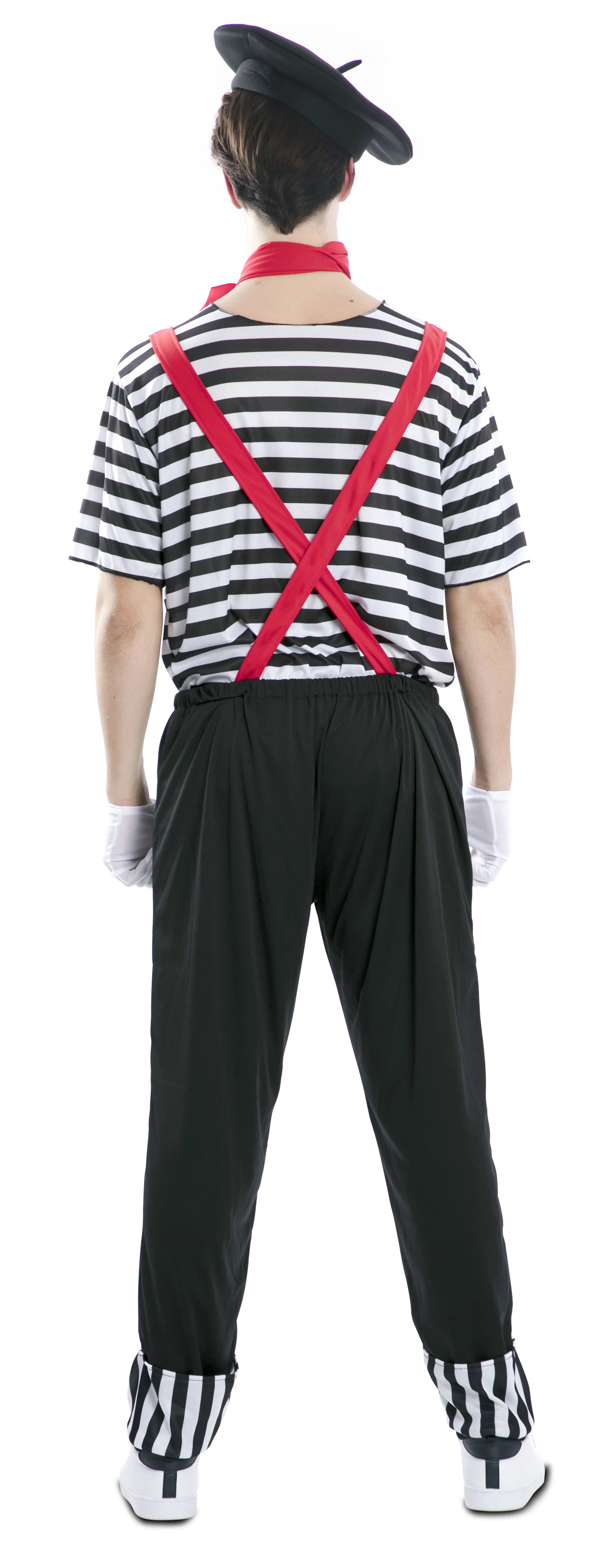 Disfraz de Mimo Divertido para Hombre Mimo EuroCarnavales